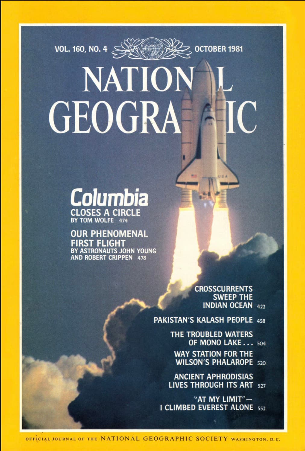 National Geographic Oct 1981 — Space Shuttle