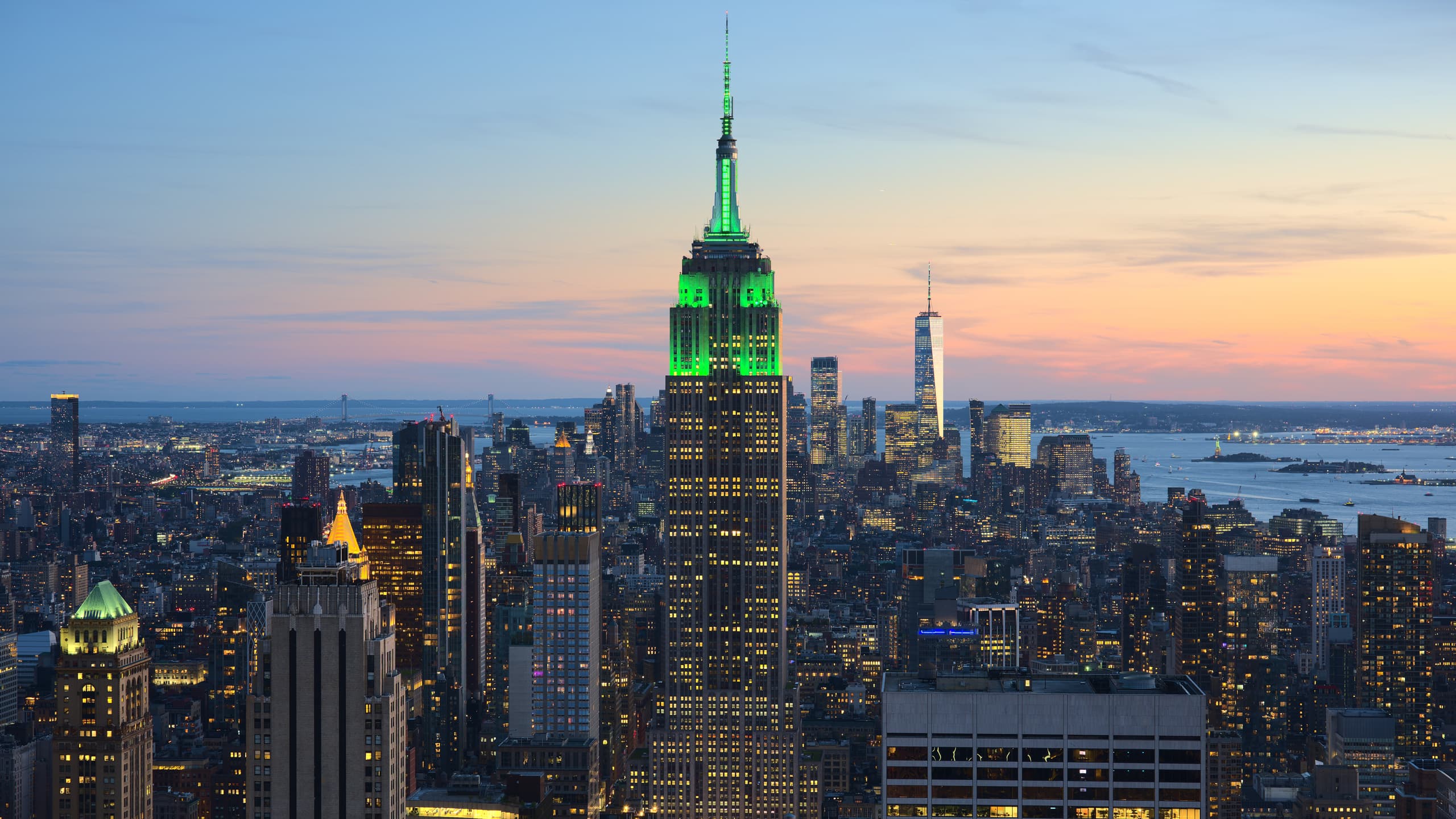 View of Empire State Building from Rockefeller Center
