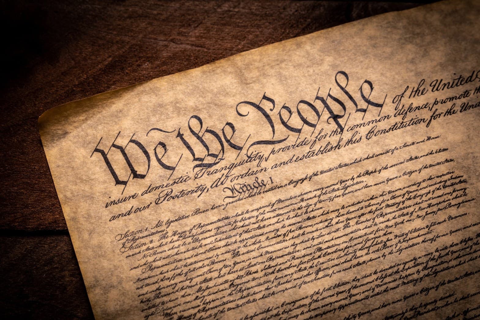The United States Constitution — the longest-surviving written national constitution in history
