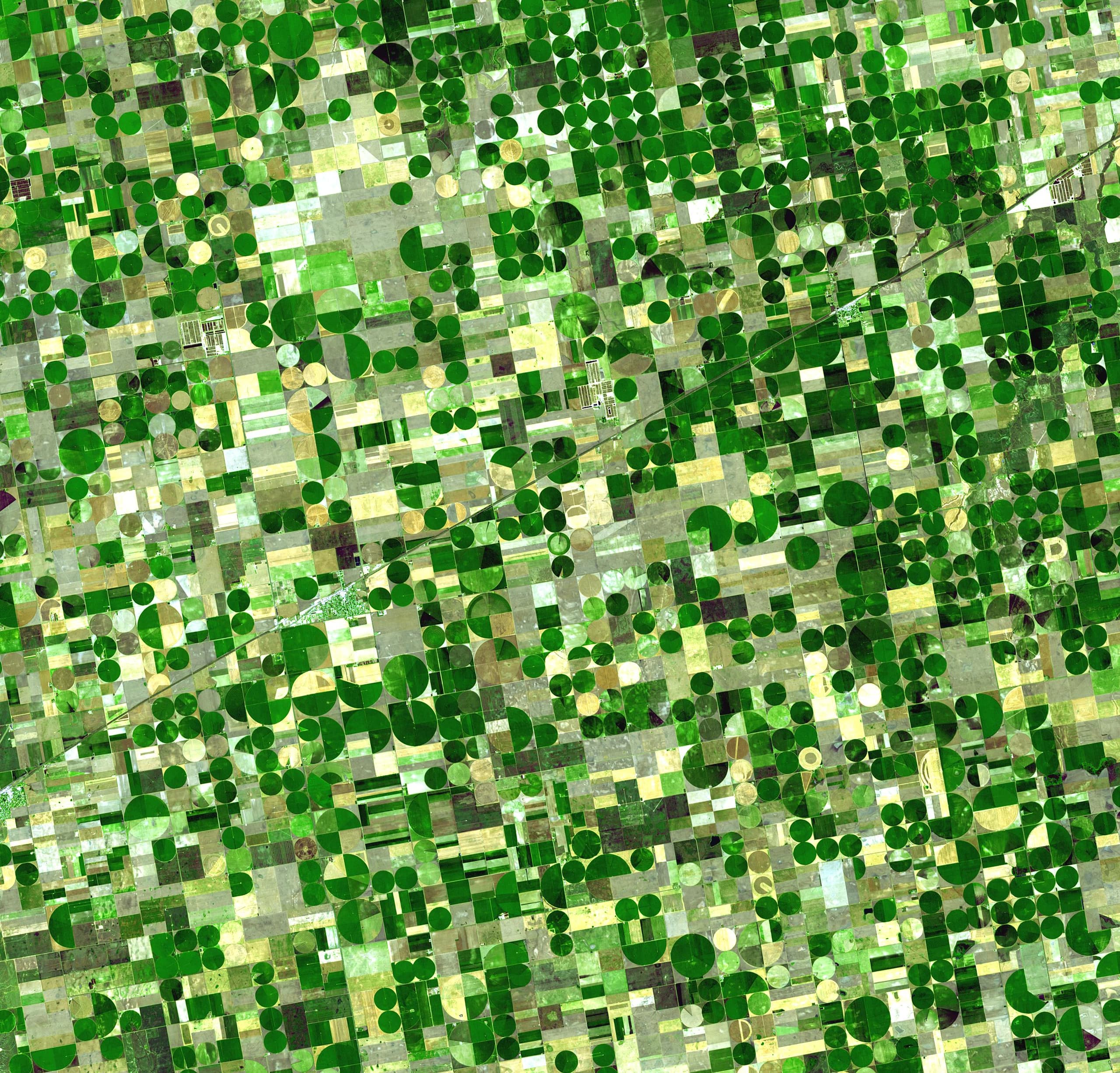 Orbital view of the geometric grid in Kansas